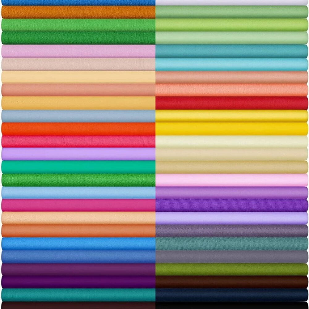 Precut 60-Piece Fabric Bundle in 10 x 10 Inches - Ideal for Patchwork & Quilting
